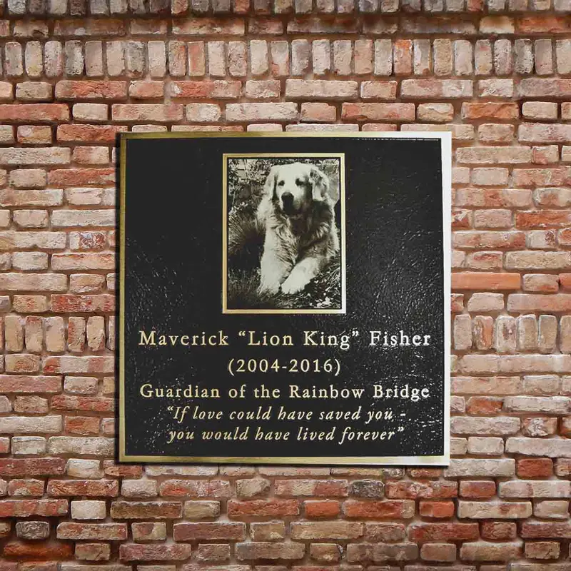 Dog Memorial Plaque 1
