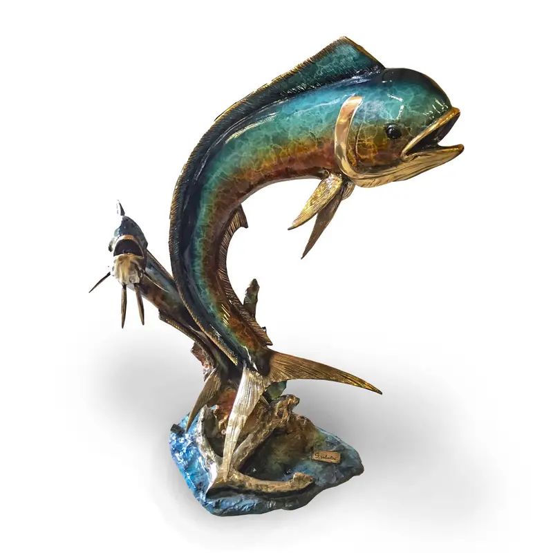 Double Fish With Special Glazed Patina 1