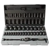 Dual Action 1/2 Drive Metric Std Socket Set 29 Pce: 10242901 1