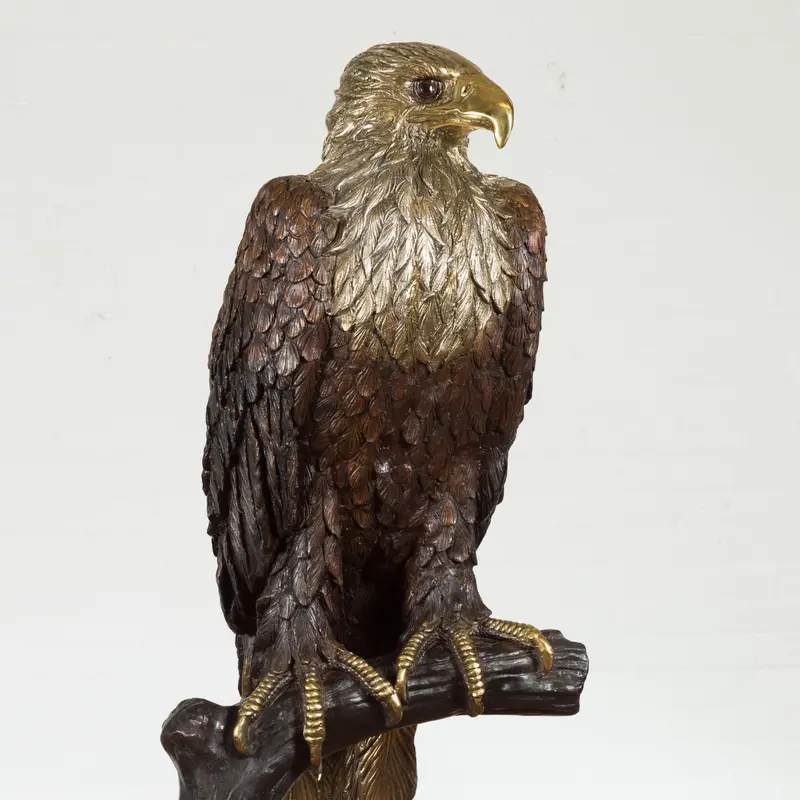 Eagle Has Landed Bronze Statue 2
