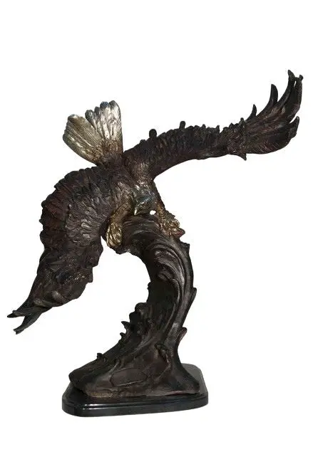 Eagle Statue On Base Watching 1