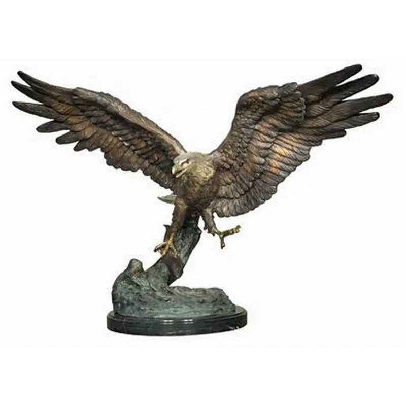 Eagle Statue Wings Wide - Verde 1