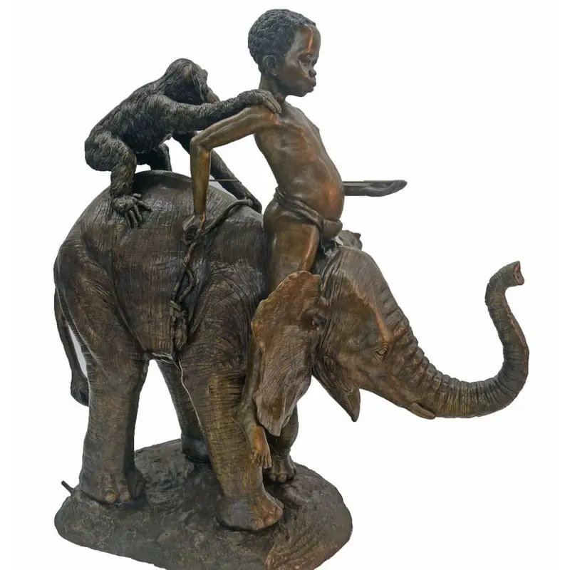 Elephant Adventure Statue 2