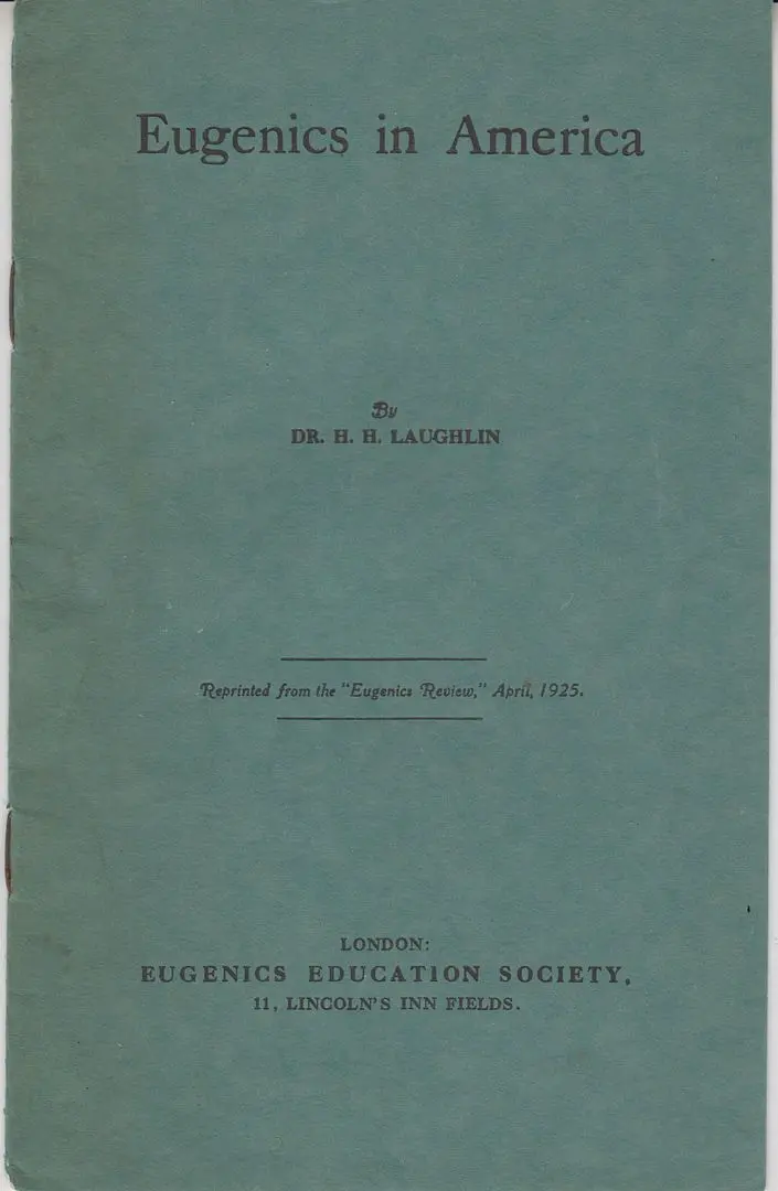 Eugenics In America. 1