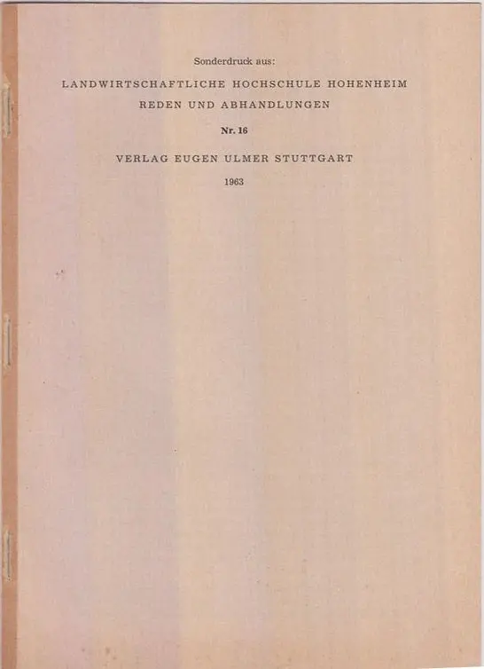 Evolution Und Pflanzenzuchtung  By Schnell, F. Wolfgang 1