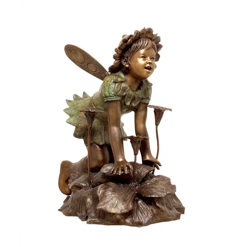 Fairy Garden Girl Statue 1