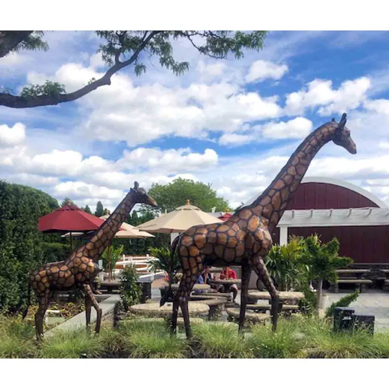 Family Of Giraffe Sculptures 1