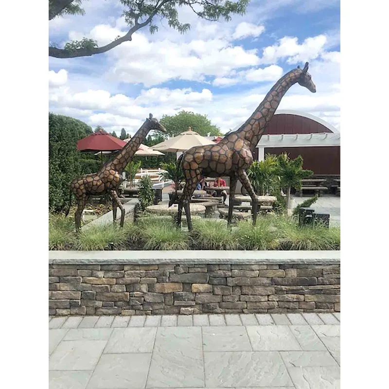 Family Of Giraffe Sculptures 2