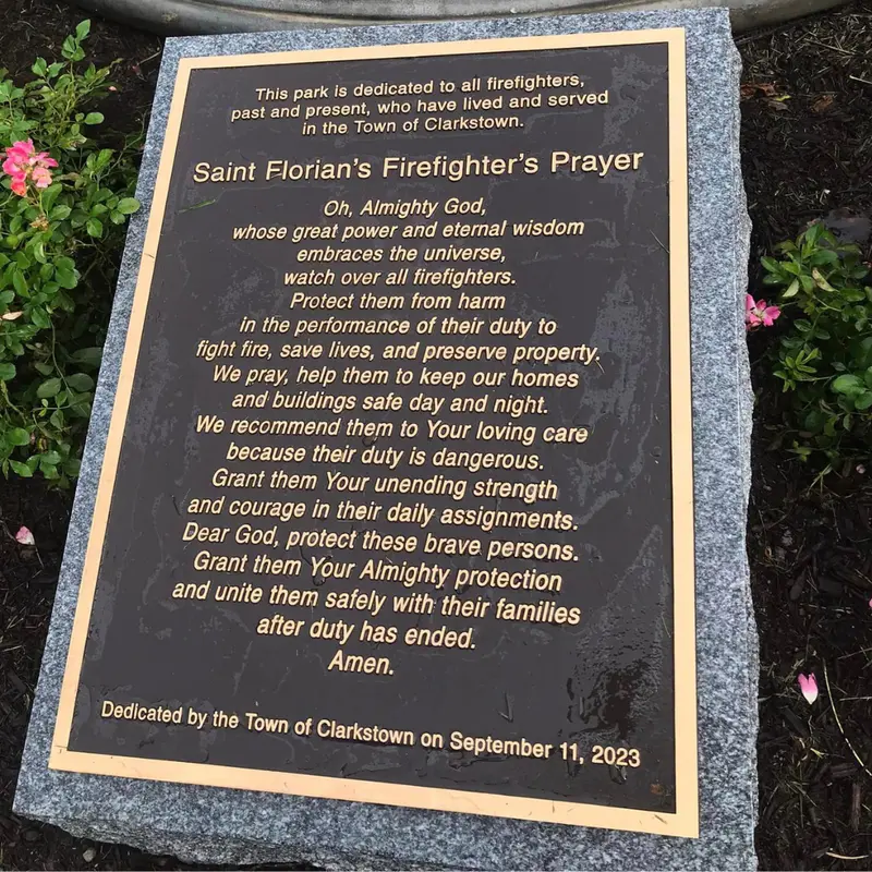 Firefighter's Prayer Memorial Plaque 1