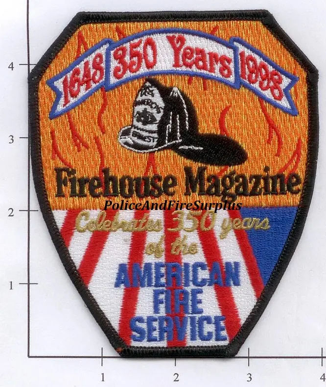 Firehouse Magazine Fire Dept Patch - 1998 1