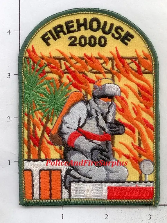 Firehouse Magazine Fire Dept Patch - 2000 - Green Border 1