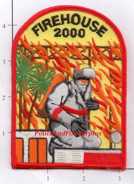 Firehouse Magazine Fire Dept Patch - 2000 - Red Border 1