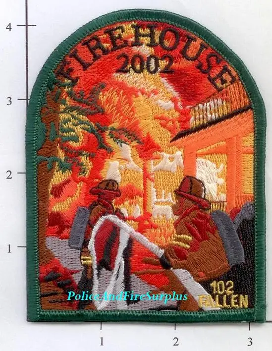 Firehouse Magazine Fire Dept Patch - 2002 1