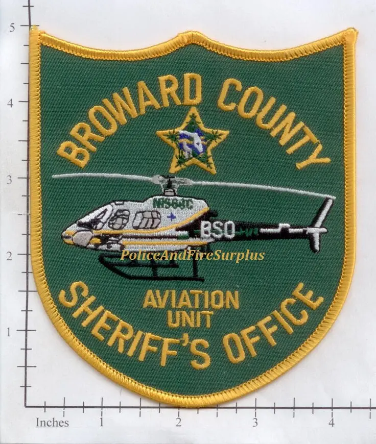 Florida - Broward County Sheriff Aviation Unit Police Dept Patch 1