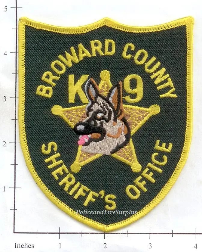Florida - Broward County Sheriff K-9 Unit Police Dept Patch V2 1