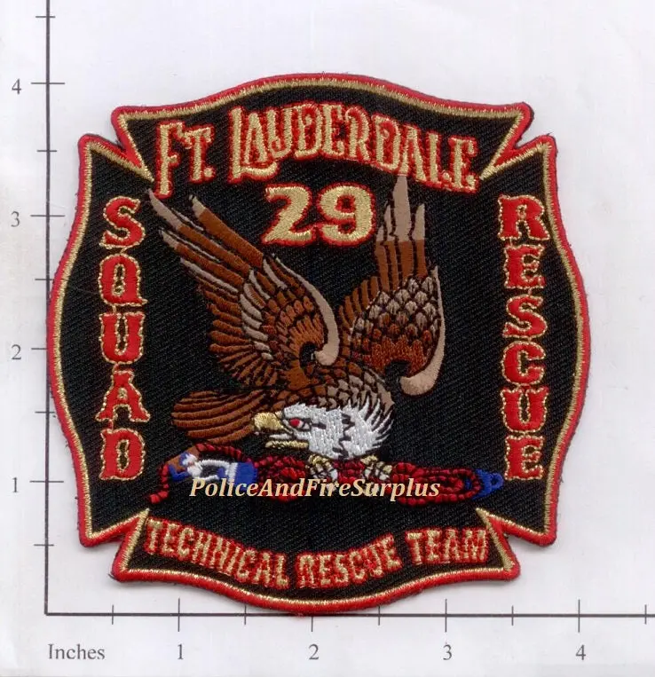Florida - Fort Lauderdale Squad 29 Rescue 29 Fire Dept Patch 1