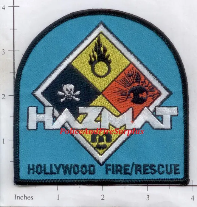 Florida - Hollywood Haz Mat Fire & Rescue Patch 1