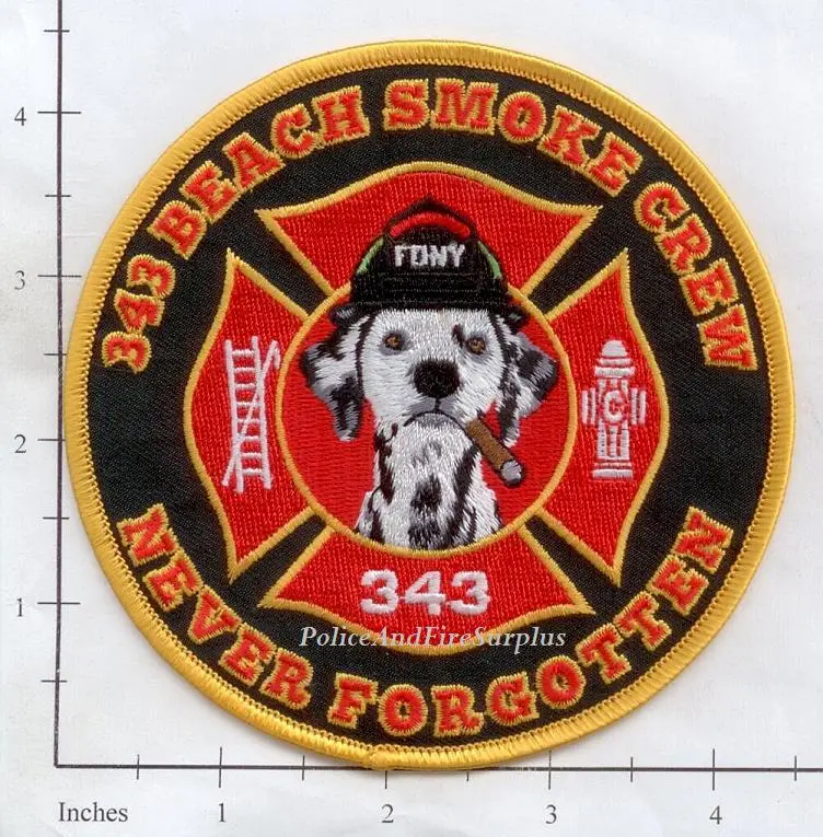 Florida - Pompano Beach 343 Smoke Crew Fire Dept Patch V1 1