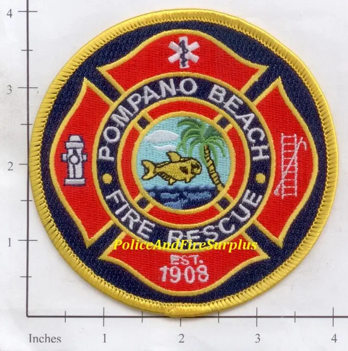 Florida - Pompano Beach Fire Dept Patch V3 1