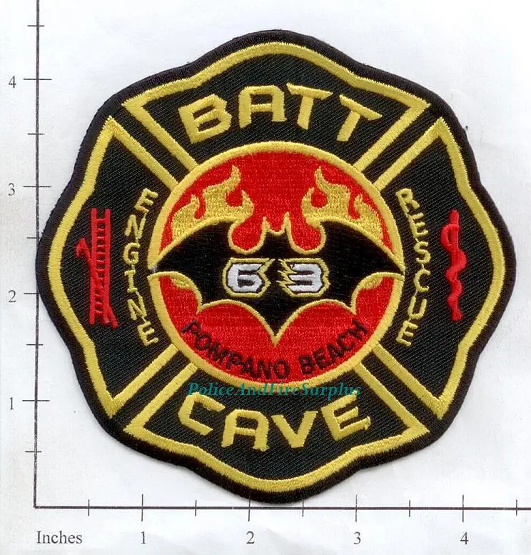 Florida - Pompano Beach Station 63 Fire Dept Patch V2 1