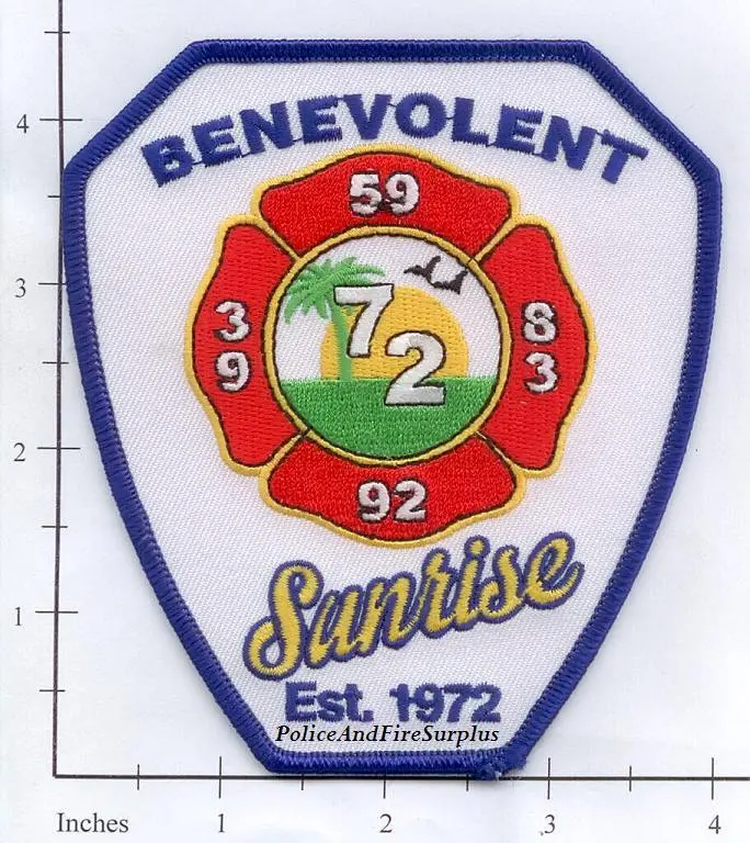 Florida - Sunrise Benevolent Stations Fire Dept Patch 1