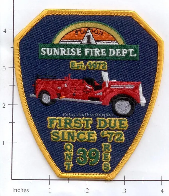 Florida - Sunrise Station 39 Fire Dept Patch 1