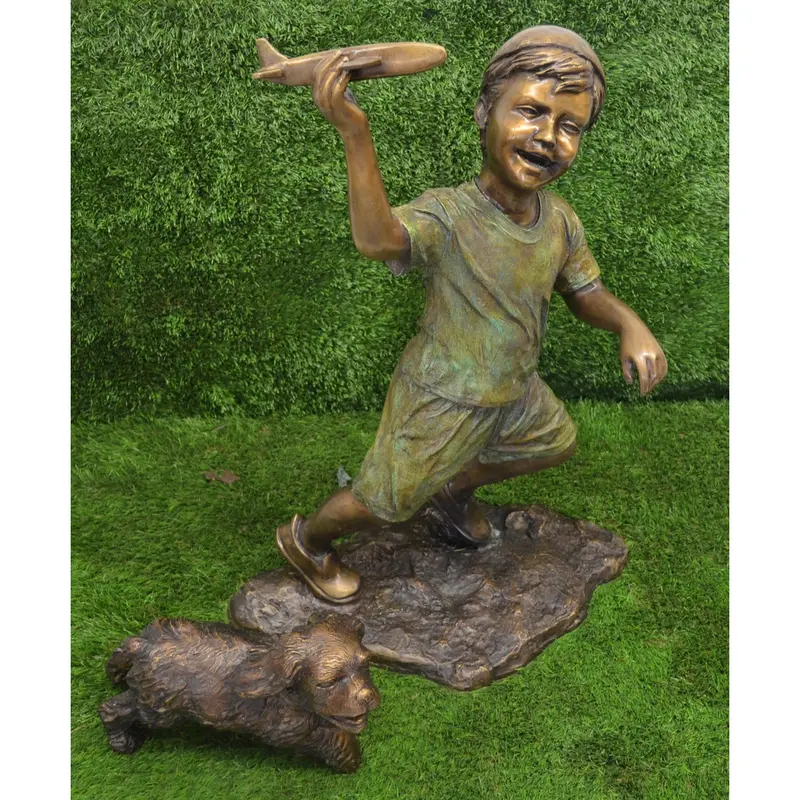 Flying Adventures Bronze Statue 1