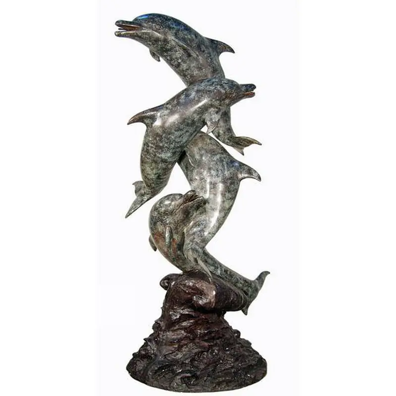 Four Dolphins Playing 1