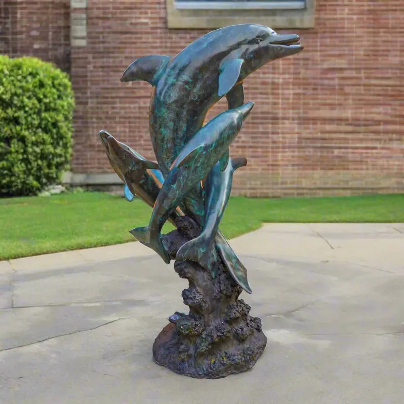 Four Dolphins Playing 1