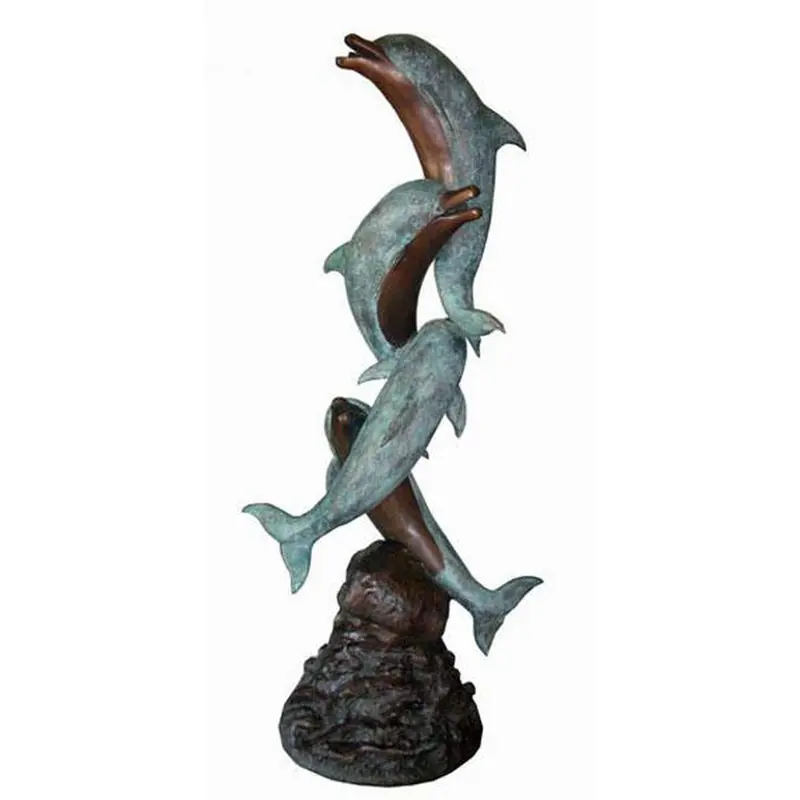 Four Dolphins Swimming Up 1