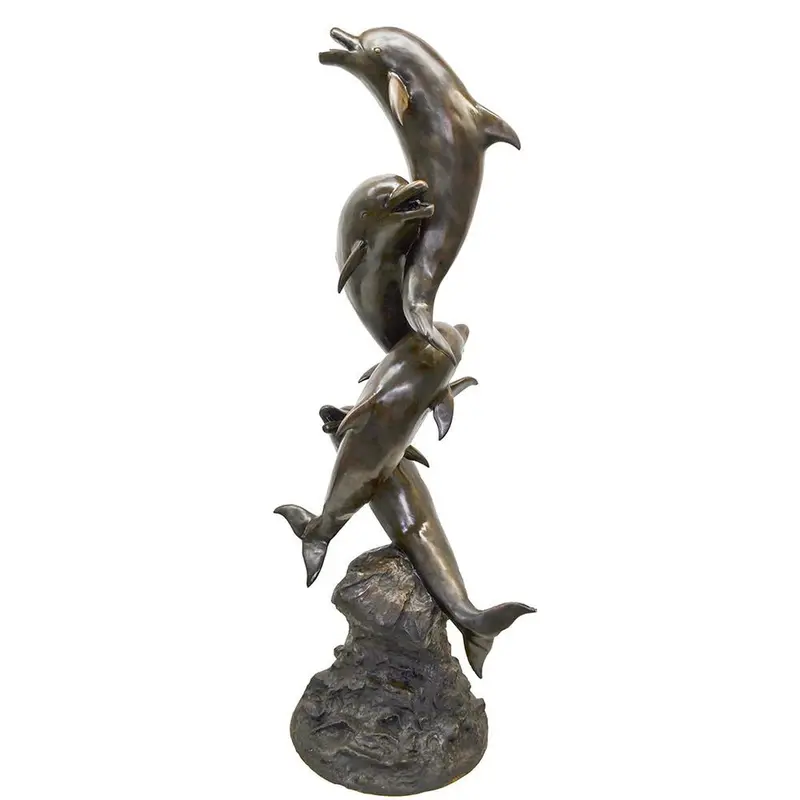 Four Dolphins Swimming Up 2