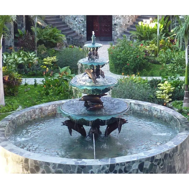 Four Tier Dolphin Fountain 1