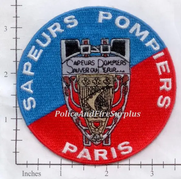 France - Paris Sapeurs Pompiers Fire Dept Patch V1 1