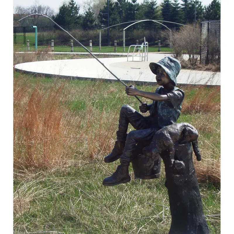 Fresh Catch Fishing Statue 2