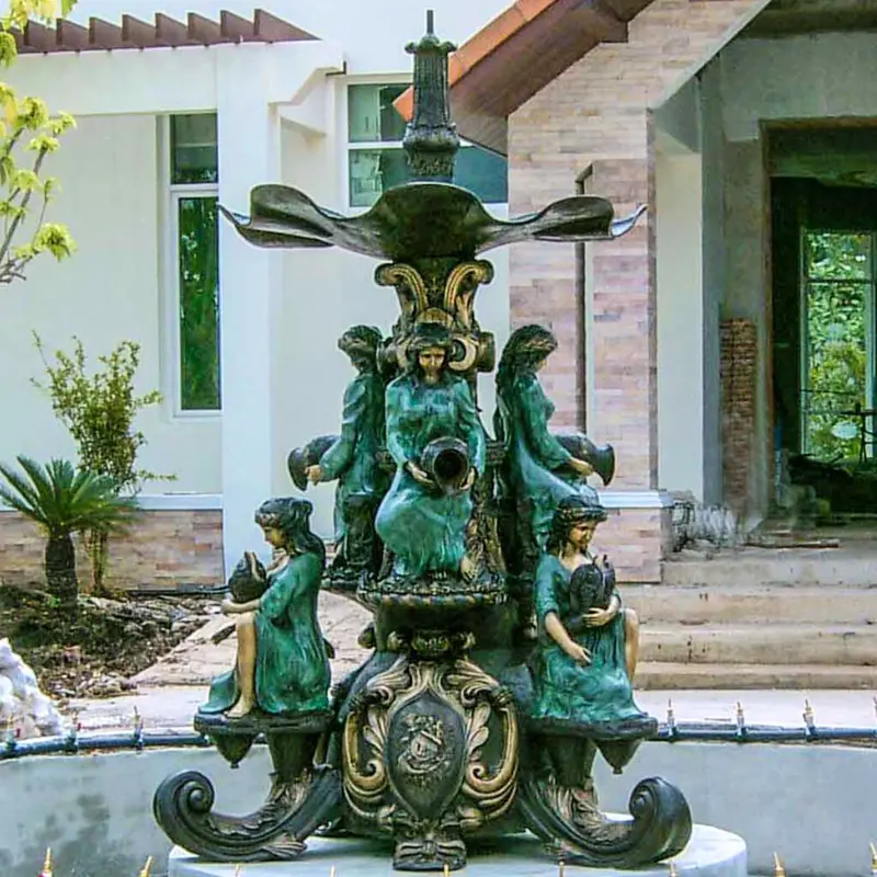 Garden Spring Bronze Fountain 1