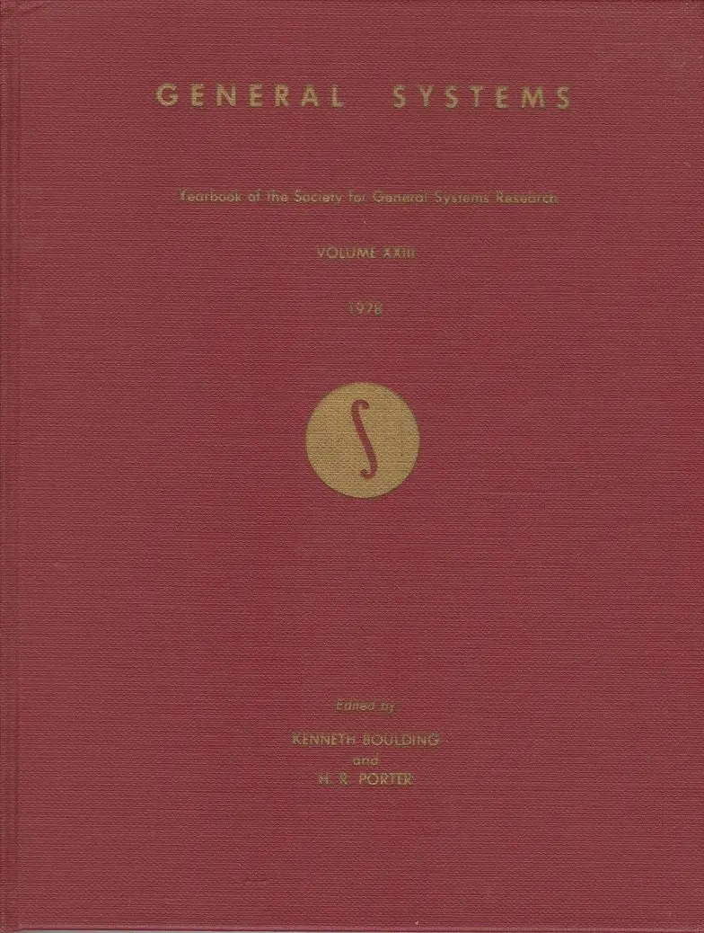 General Systems: Yearbook Of The Society For General Systems Research 1
