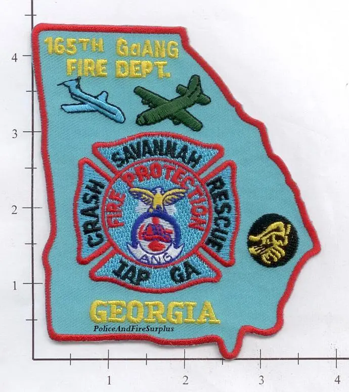 Georgia - 165Th Air National Guard Fire Dept Patch 1
