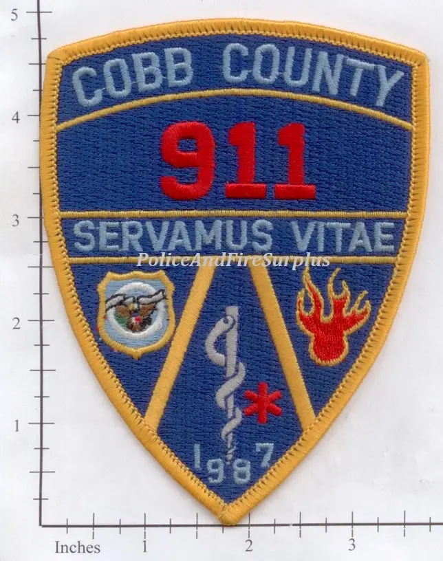 Georgia - Cobb County Fire Ems Police Communications Dept Patch 1