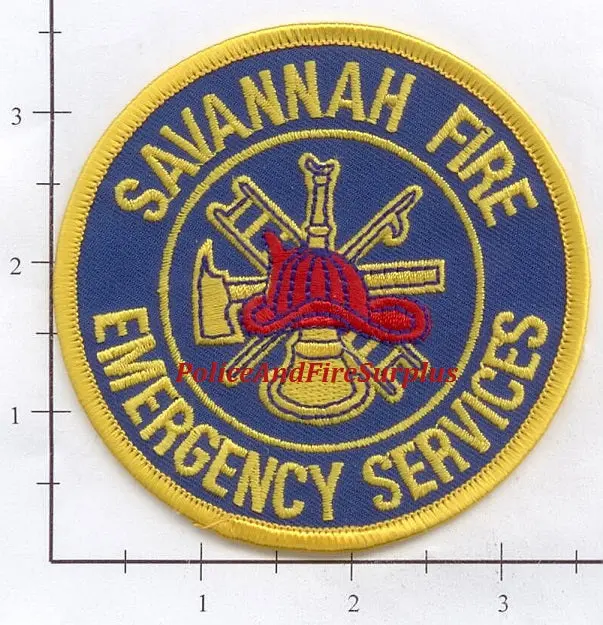 Georgia - Savannah Fire Emergency Services Fire Dept Patch 1