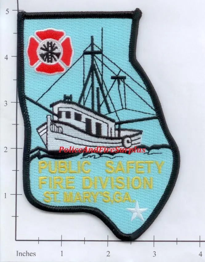 Georgia - St Mary's Public Safety Fire Division Fire Dept Patch 1