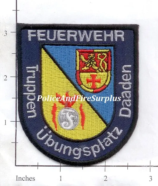 Germany - Daaden Military Training Ground Fire Dept Patch 1