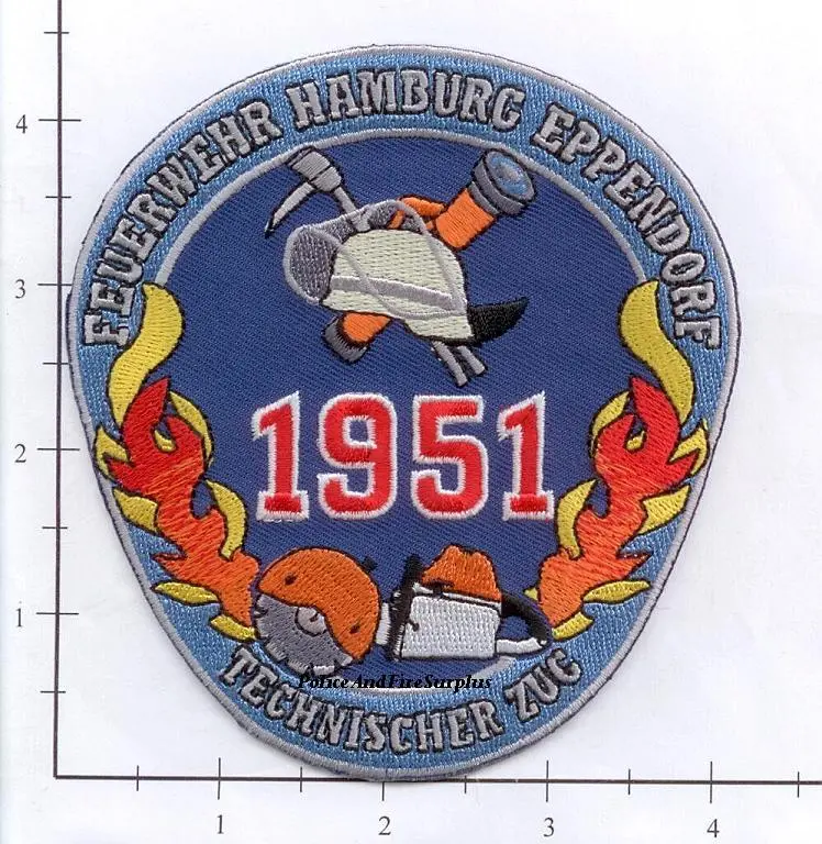 Germany - Hamburg Eppendorf Technical Training Fire Dept Patch 1