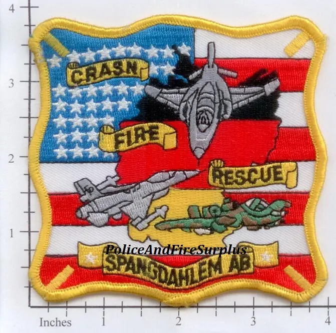 Germany - Spangdahlem Air Base Crash Fire Rescue Patch V1 1