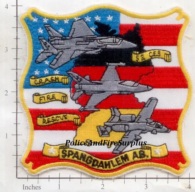 Germany - Spangdahlem Air Base Crash Fire Rescue Patch V3 1
