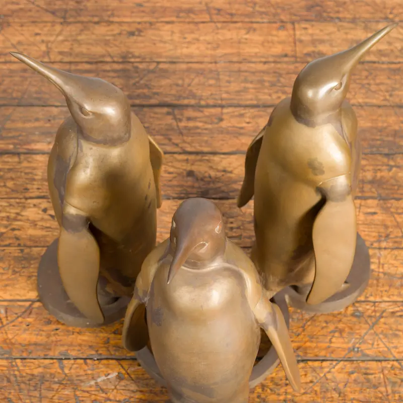 Gold Triple Penguin Table Base 1