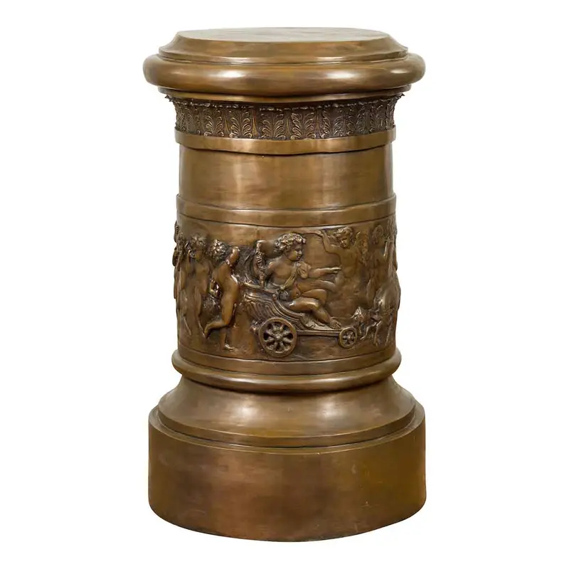Greco-Roman Style Bacchanalia Pedestal Base 1