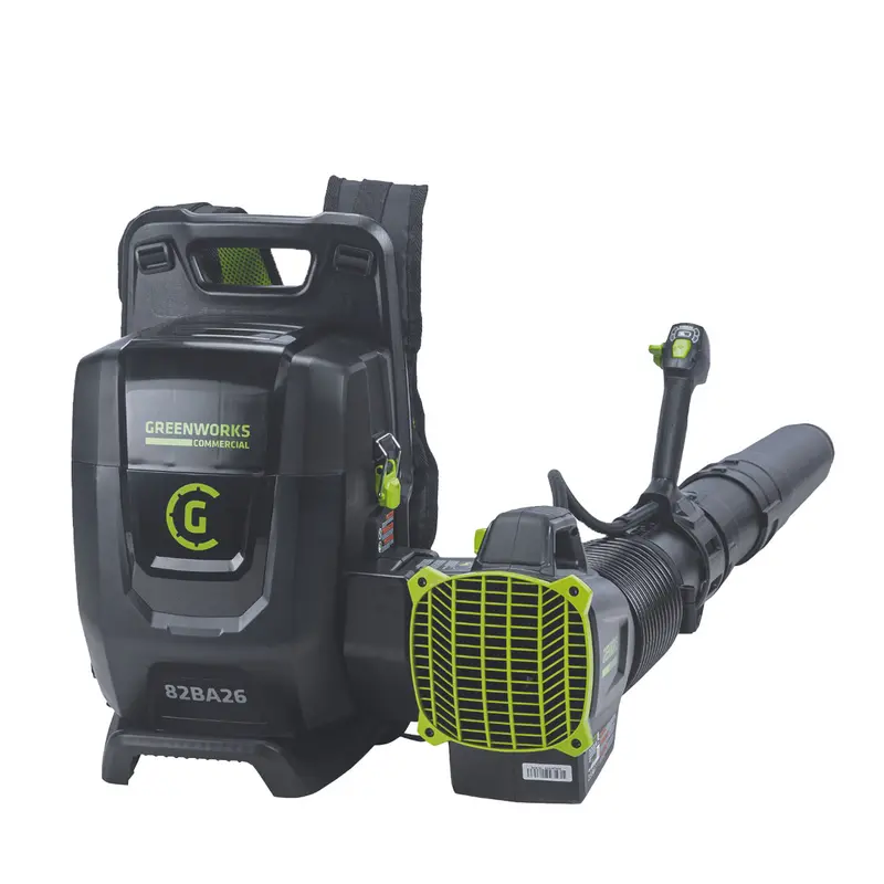 Greenworks 82Ba26 82V Dual Port Backpack Blower [2407807Au] - 82V Commercial Blower, Dual Battery Ports, Variable Speed, Constant Power 1