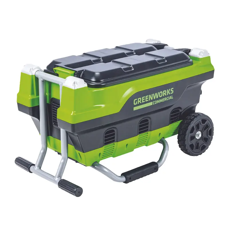 Greenworks 82C6 82V 6 Port Charger [2952607Au] - Durable Tough Charger With 6 Ports, Rugged Steel Frame, Water Resistance 1