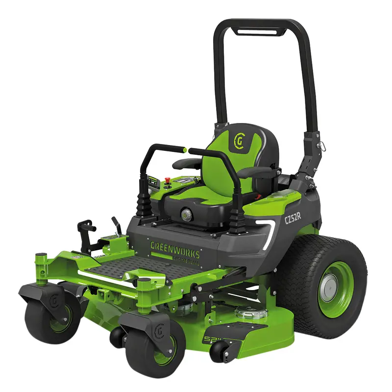Greenworks 82V Optimusz 52'' Ride-On Zero Turn Mower (24Kwh) - Tackle Slopes Up To 15° - Cut Grass At Up To 26Kph - 24Kwh Fully Electric! 1