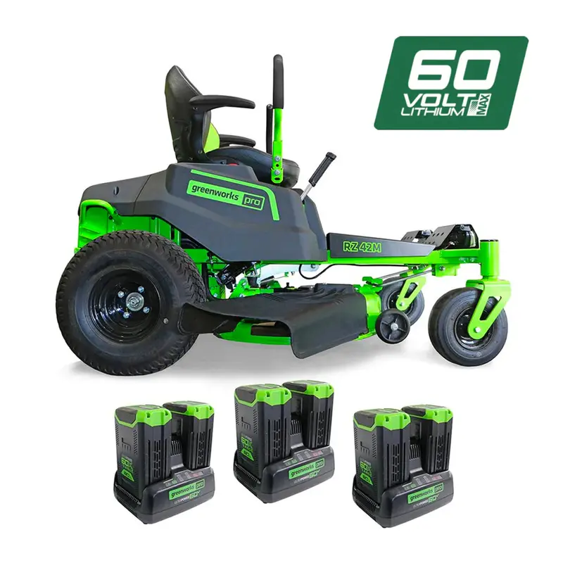 Greenworks Crz426 60V Pro Gen 1 42" Electric Zero Turn Mower Kit [7400807Au] 1